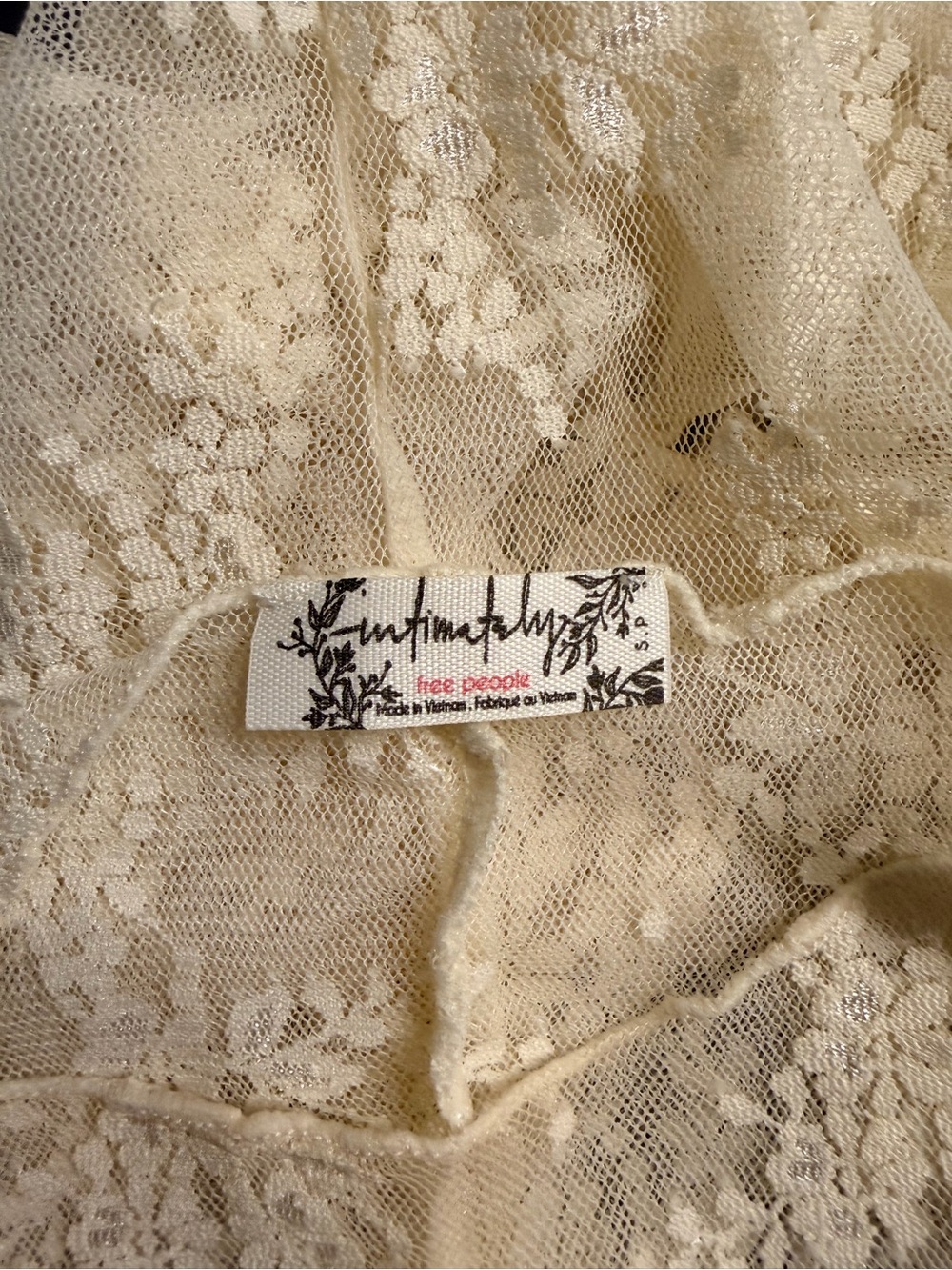 Free People Intimately Women’s Lady Lux Layering Top in Evening Cream, Small - Picture 12 of 14
